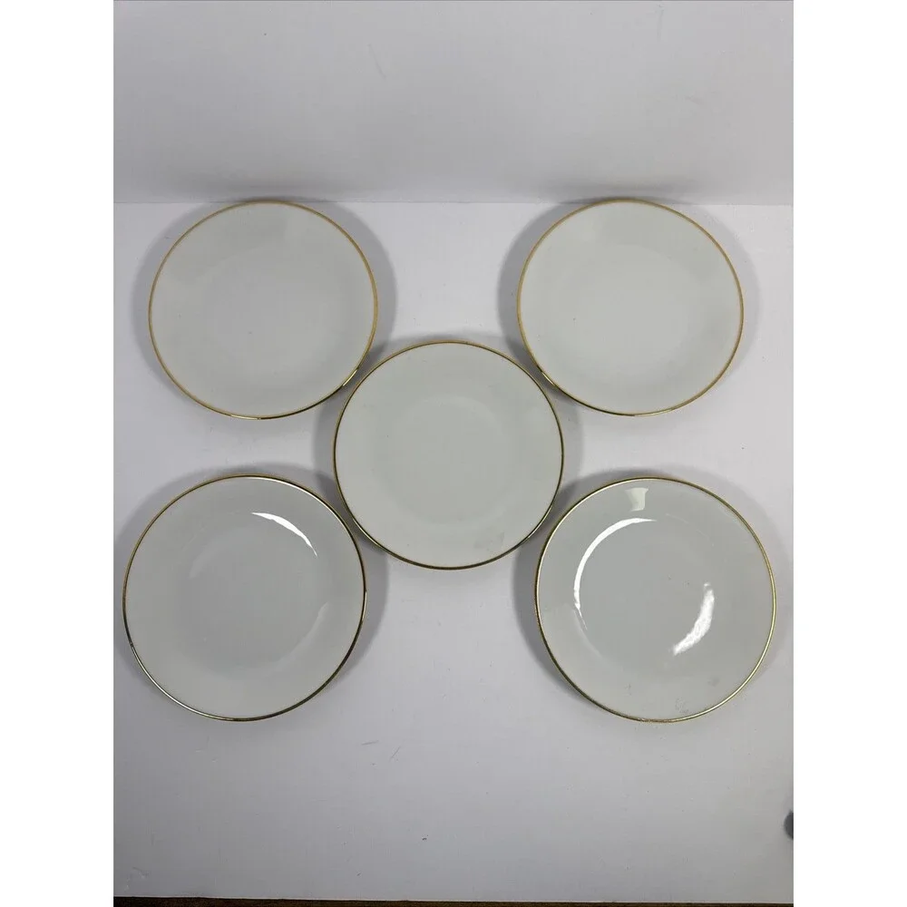 5 ANTIQUE HAVILAND DONHOFF SCHLEIGER 20 PARMELEE DOHRMANN BREAD BUTTER PLATES